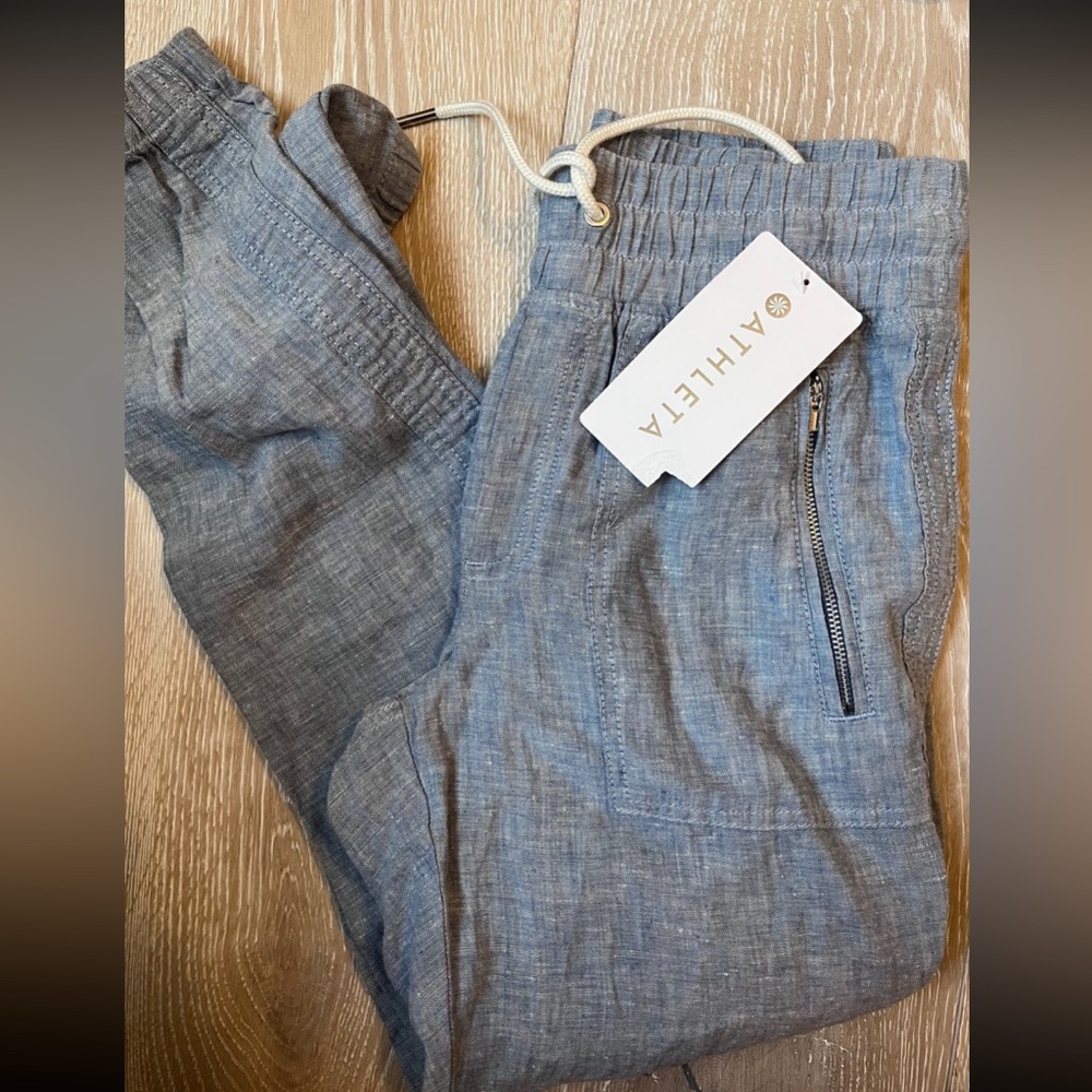 Athleta Cabo Linen Joggers size 0